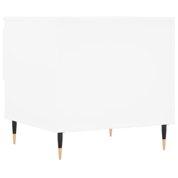vidaXL Soffbord, Vitt, 50x46x50 cm, Träbaserat Material