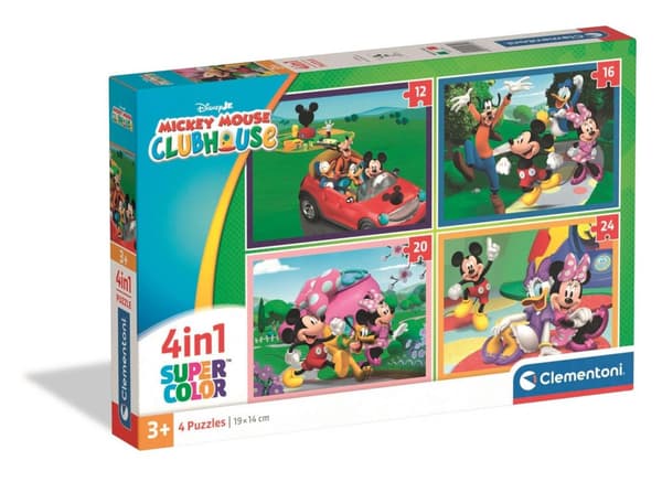 4-i-1 Mickey Mouse Klubhus-puslespil