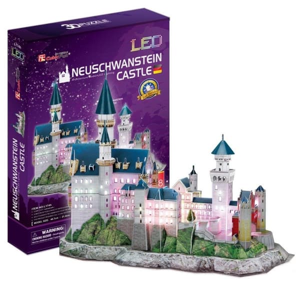 3D LED-PUSSEL NEUCHWANSTEIN SLOTT 5102