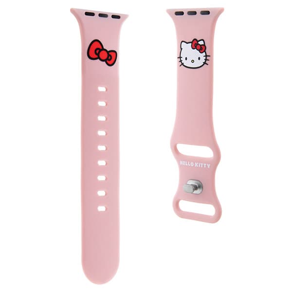 Hello Kitty silikone rem Kitty Head til Apple Watch 38/40/41mm, pink