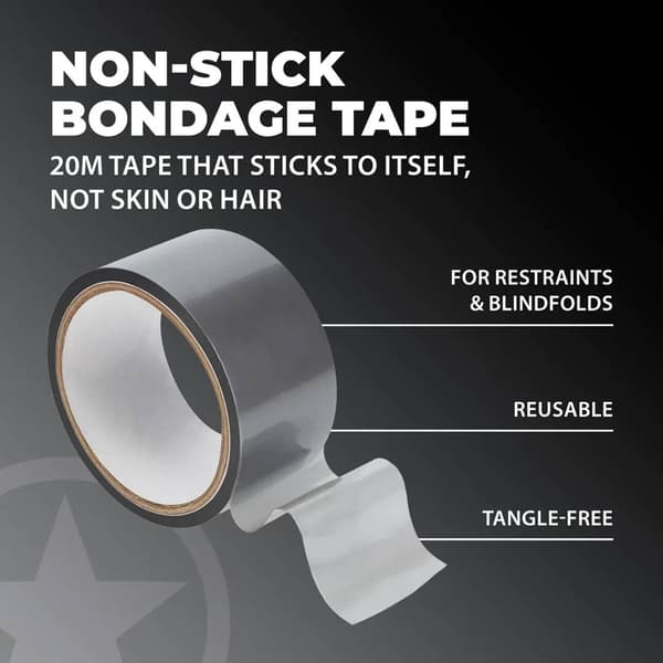 PVC non-stick tape - 20 m - sølv