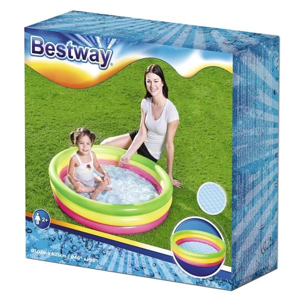 Oppustelig børnepool, børnepool, kravlegård, blød bund Bestway 51104