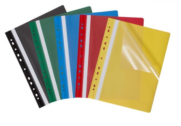 Budget PP A4-mappe med perforeret Evo turkis (25 stk.)