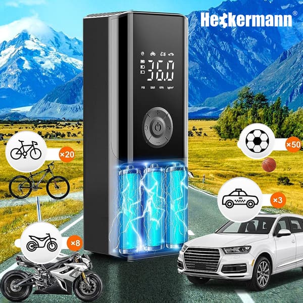 Heckermann CZK-3690 Trådlös Cykelpump