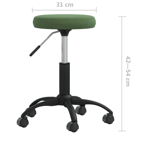 vidaXL Matstol, mörkgrön, klädd i sammet