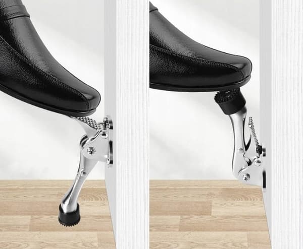 Dørstopper 17,5 cm pedal til indvendige og udvendige døre L