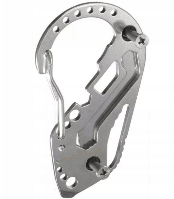 XA080 MULTIFUNKTIONELL ÖVERLEVNADSNYCKELRING ESSENTIELT KIT