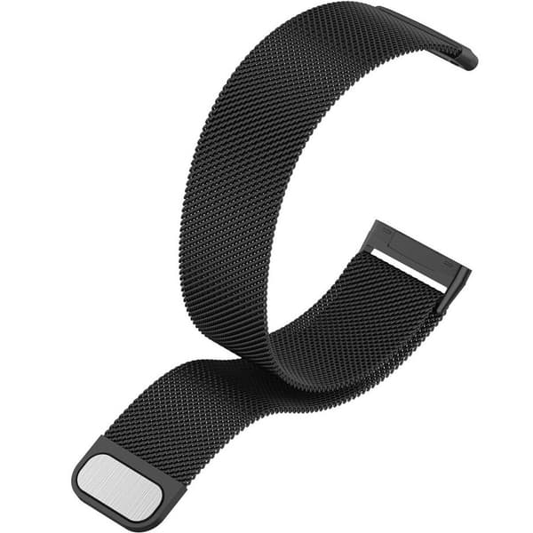 Ranneke Fitbit Versa 4 / Sense 2 -rannekkeelle, musta