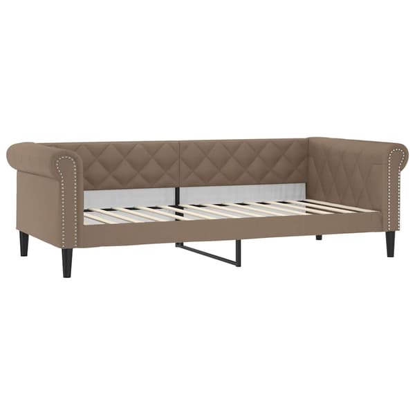 vidaXL Bäddsoffa Cappuccino 80x200 cm konstläder