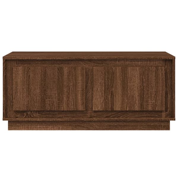 vidaXL sofabord brunt egetræ 102x50x44 cm