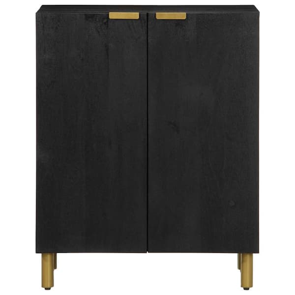 vidaXL skab, sort, 60x33x75 cm, træbaseret materiale