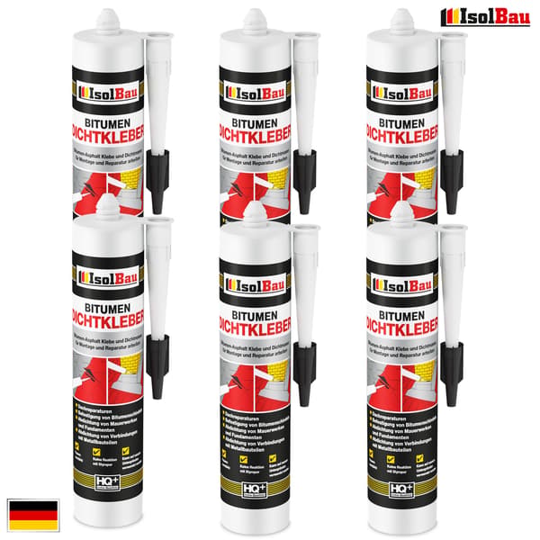 IsolBau Bitumiliima ja -tiiviste Bitumiliimat 6 x 300ml