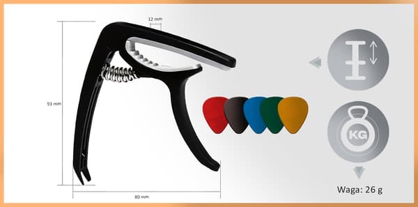MusicMate MM-A5 TuneClip capo