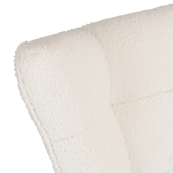 JACKSON Wingback Gyngestol Cremefarvet Bouclé/Moderne Eg