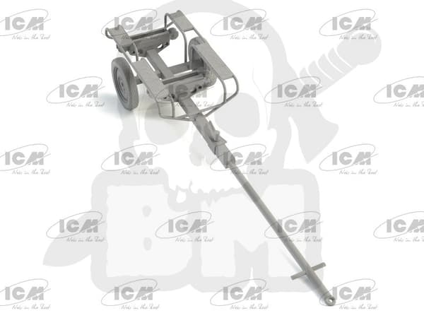 ICM48404 Andra världskrigets tyska torpedtrailer 1:48