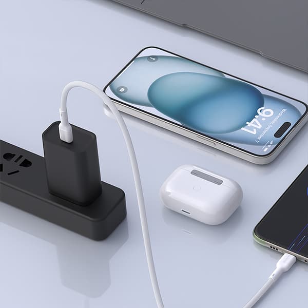USB-C 65W 1m Kaapeli - Valkoinen