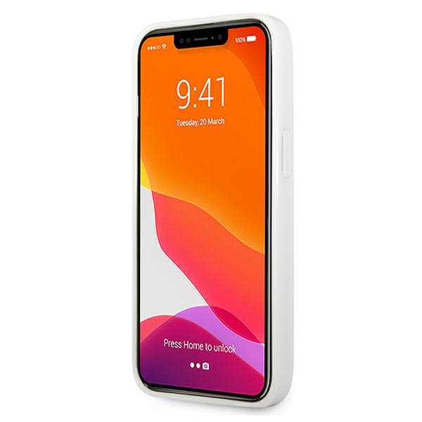 Mercedes Silver Stars Pattern Cover til iPhone 13 Pro / 13, hvid