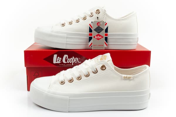 Lee Cooper Canvas White Lady [LCW-26-31-4369L] år. 39
