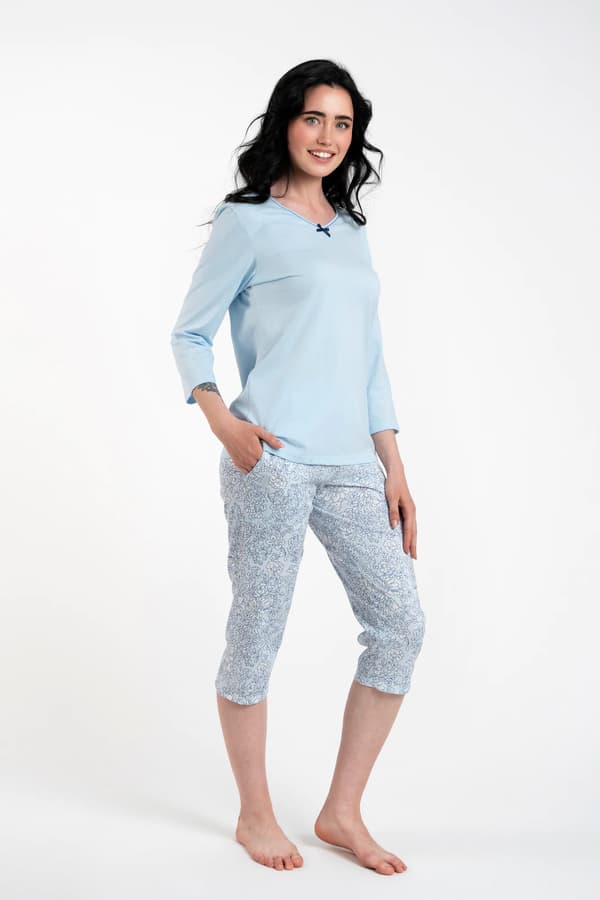 Salli dampyjamas med 3/4-ärmar, 3/4-byxor S