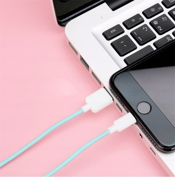 usams iPhone USB Lightning 1m Färgad Kabel