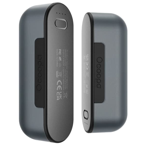 Ocoopa UT2s powerbank 2x5000 mAh 2x8 timmar grå