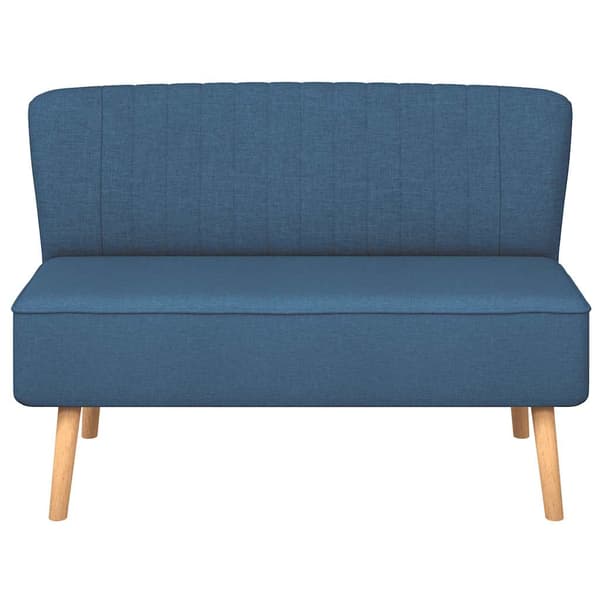vidaXL Soffa 117x55,5x77 cm, blått tyg