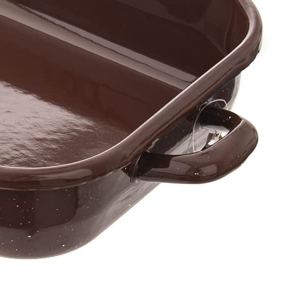 Rektangulær brun emaljeret stegepande Brown Goose Baker 2,2 l