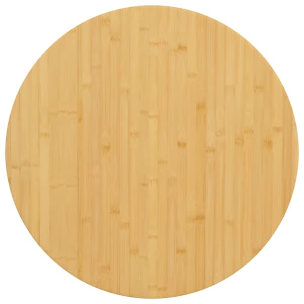 vidaXL Bordsskiva Ø80x2,5 cm bambu