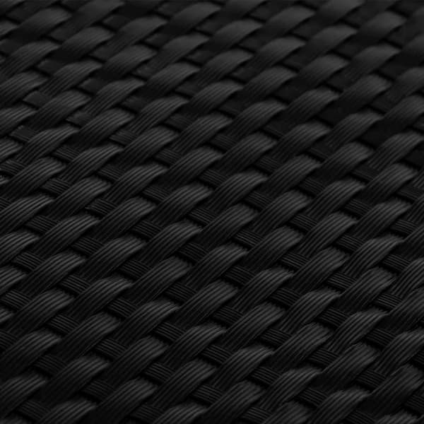 vidaXL balkonskærm, sort, 500x100 cm, polyrattan