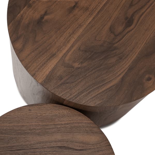 LEILA sofabordsæt 38 cm/48 cm valnød Loft