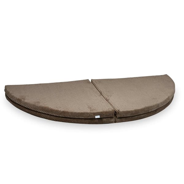 Rund foldemåtte, diameter 160, Corduroy Toffee