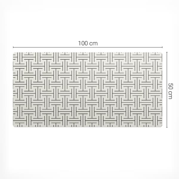 Skrivebordsbeskyttelse med geometrisk rutmønster 100x50 cm