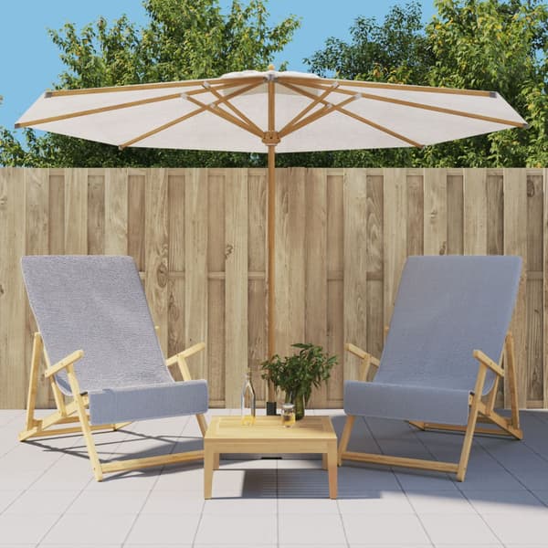 vidaXL Strandhanddukar, 2 st, Grå, 60x135 cm, Tyg, 400 g/m²