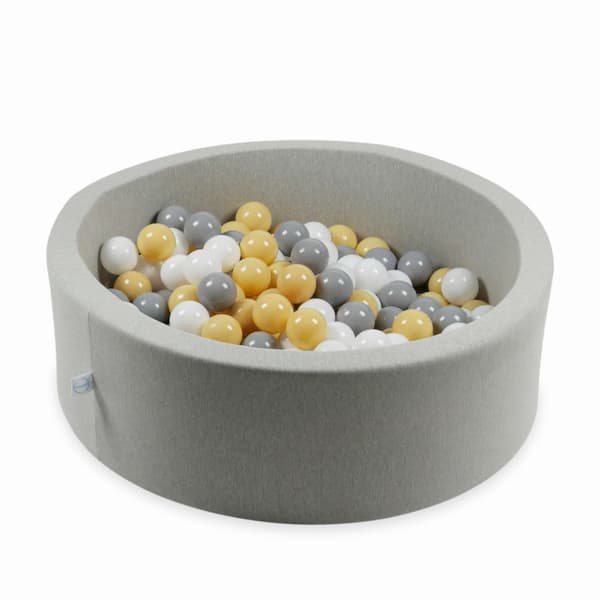 Legetøjskugler ø7cm 150 stk hvid, grå, beige