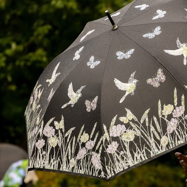 Blomstret farveskiftende paraply