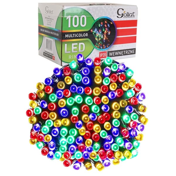 Julebelysning 100 LED udendørs multifarvet