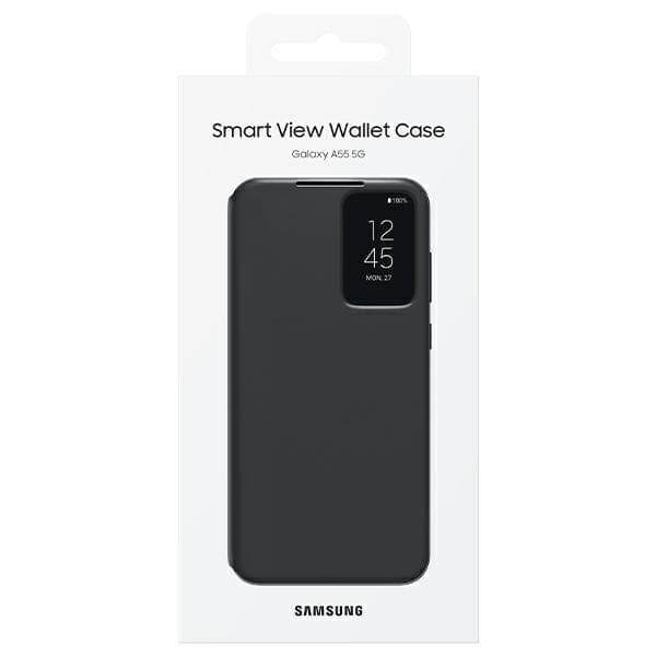 Samsung Smart View Pung-etui til Galaxy A55 5G Sort