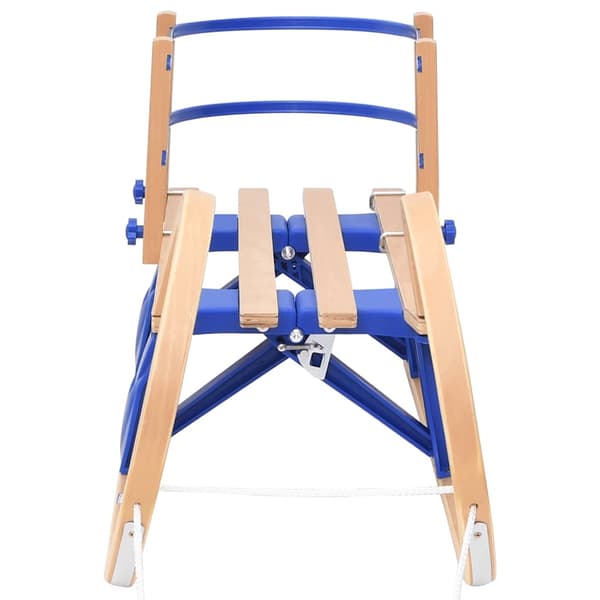 vidaXL foldbar slæde med ryglæn, 110 cm, krydsfiner