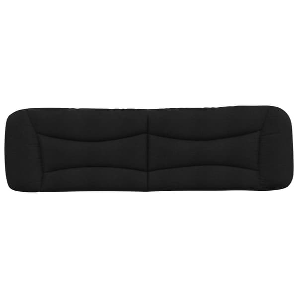 vidaXL hovedgærdehynde, sort, 180 cm, stof