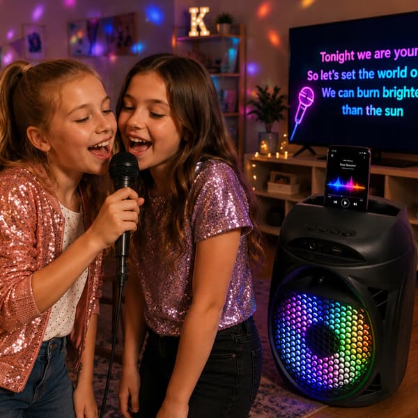 [paczc] Bærbar Bluetooth Karaoke Højttaler med Mikrofon N50