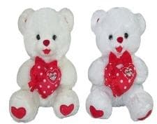 Bamse med hjerte 25 cm MIX