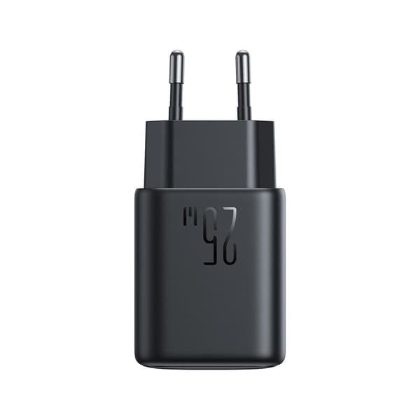 USB-C og USB-A 25W SFC PPS PD vægoplader - Sort