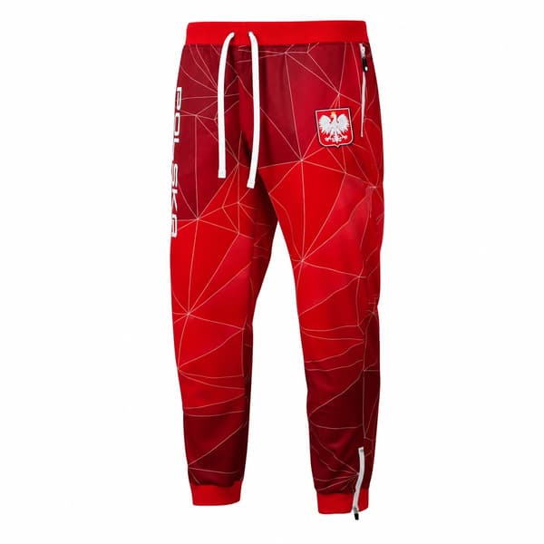Herr sportbyxor POLAND S RÖDA