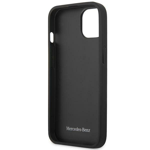 Mercedes Læderetui med Stjernemønster til iPhone 13 mini, Sort
