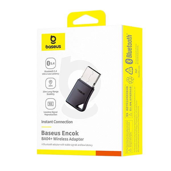 Bluetooth 5.4 -sovitin viidelle laitteelle, 20 m