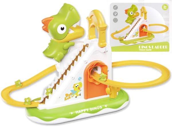 Dinosaurbane Dinosaurrutsjebane Dinosaurbiler Trapper Lys og Lyd