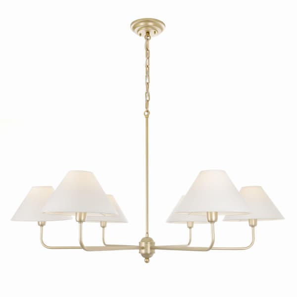 CLASSY PLUS Guld LINEN Lysekrone - smal