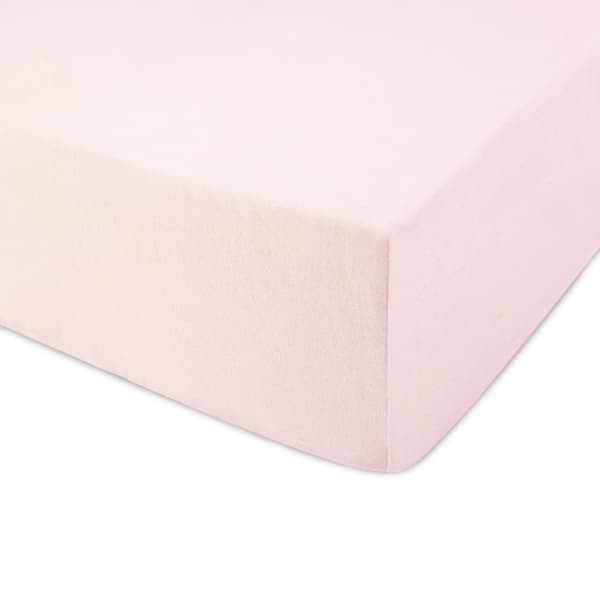 Stræklagen 140x200 elastisk JERSEY 100% BOMULD pudderrosa