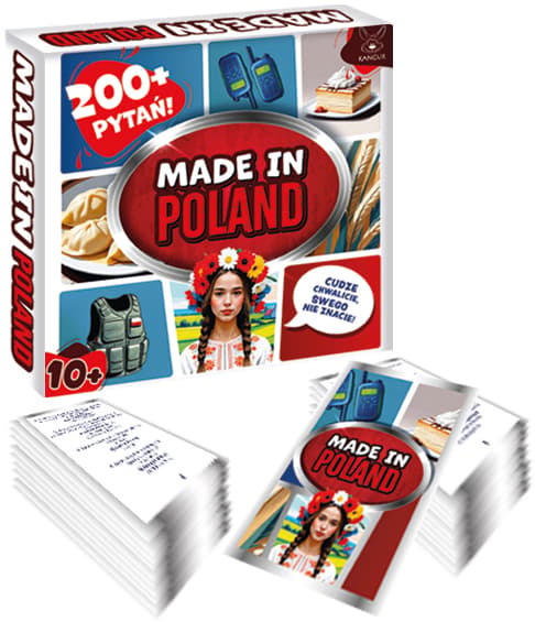 Spel. Tillverkat i Polen.