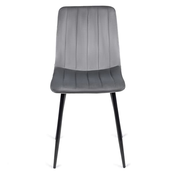 IBIS Polstret Spisestol Grå Velour Moderne Loft